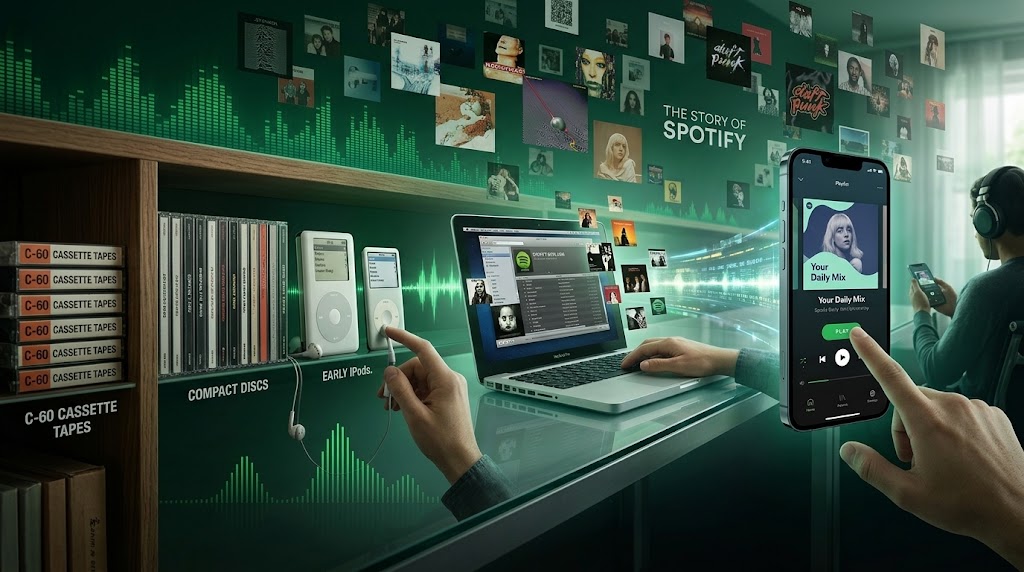 history of spotify