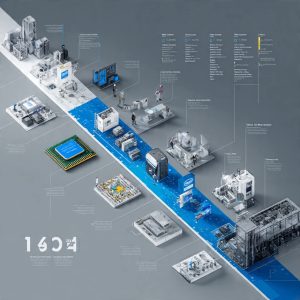 History of Intel timeline from 1968 to 2024 showing chips and founders